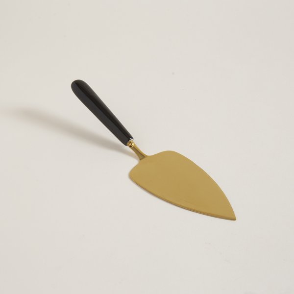 Pala Dorada Para Torta Con Mango De Ceramica 25cm