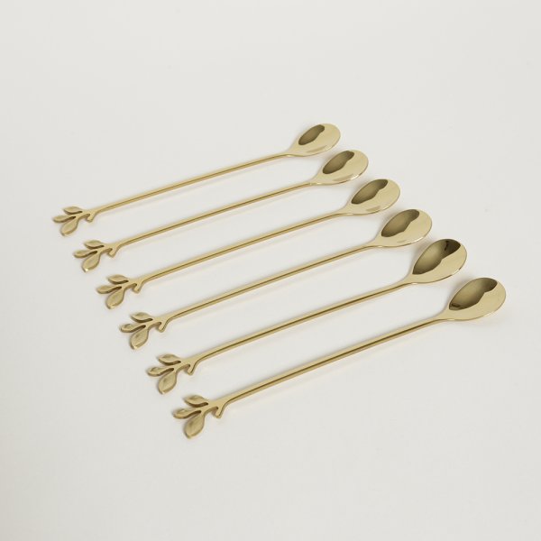Cuchara De Acero Dorado Stem 19cm