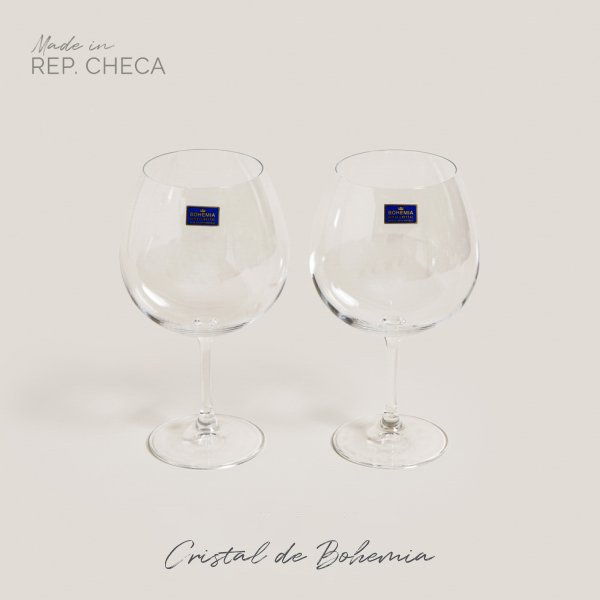 Set De 2 Copas Gin Tonic Cristal Bohemia 820ml