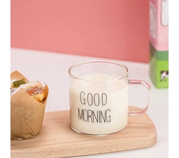Taza De Vidrio 90ml Good Morning