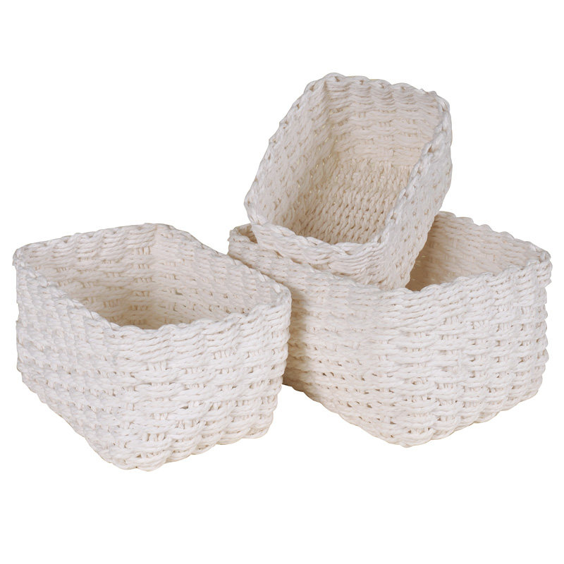 Organizador Rectangular Paper Blanco 20x12x10cm