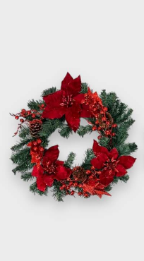 Corona Con Adornos 45cm