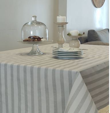 Mantel Rayado Impermeable 140x250cm