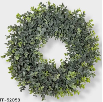 Corona Con Eucalipto 50cm