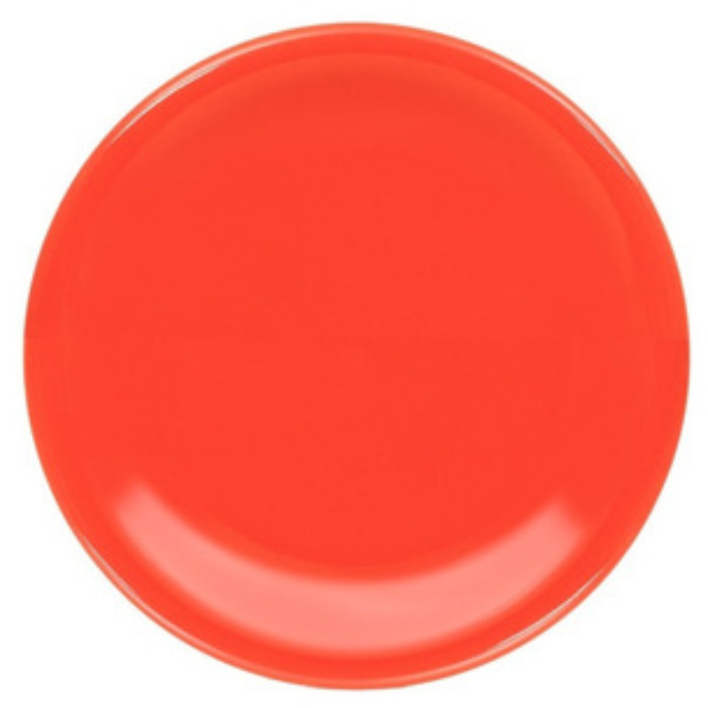 Plato De Ceramica Playo Rojo 