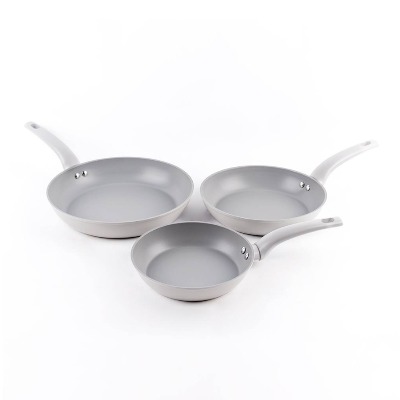 Set X3 Sartenes Antiadherente  20 24 28 Gris 