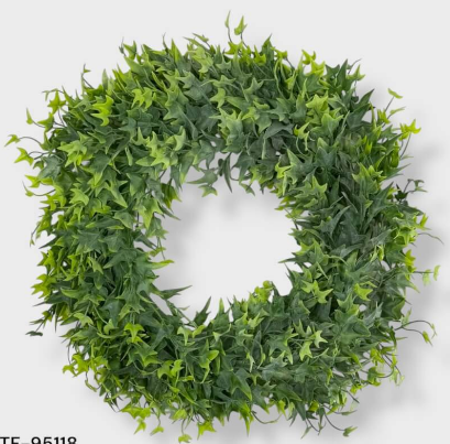 Corona Con Follaje De Hiedra 43cm