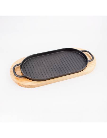 Plancha Oval De Hierro Con Base 30x16 Cm