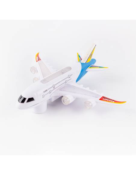 Avión A Pila Con Luz Sonido Y Movimiento 