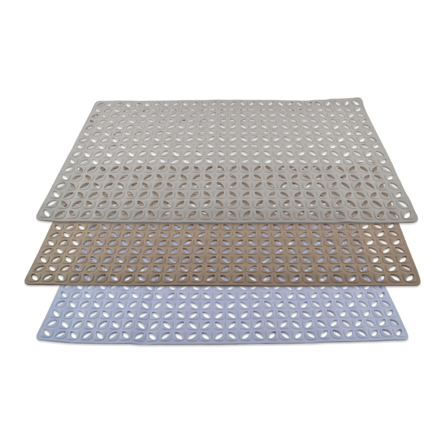 Alfombra Para Baño Pvc 70x40cm Rombos