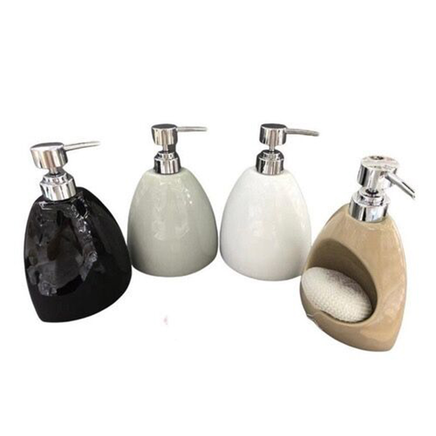 Dispenser De Jabon Liquido Con Porta Esponja