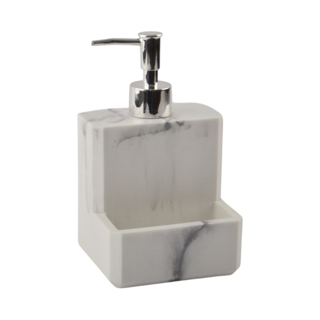 Dispenser Para Cocina Porta Esponja Simil Marmol