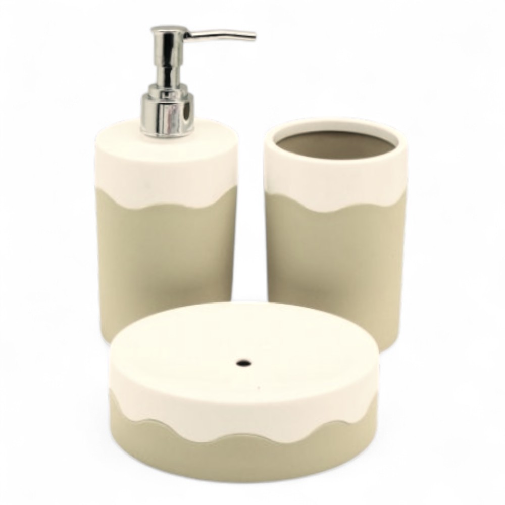 Juego De Baño 3 Piezas De Pvc Y Silicona