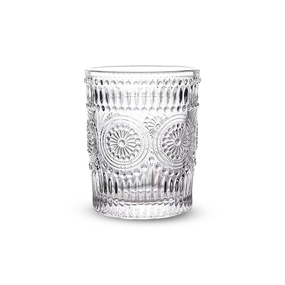 Vaso De Vidrio Con Circulos 320ml