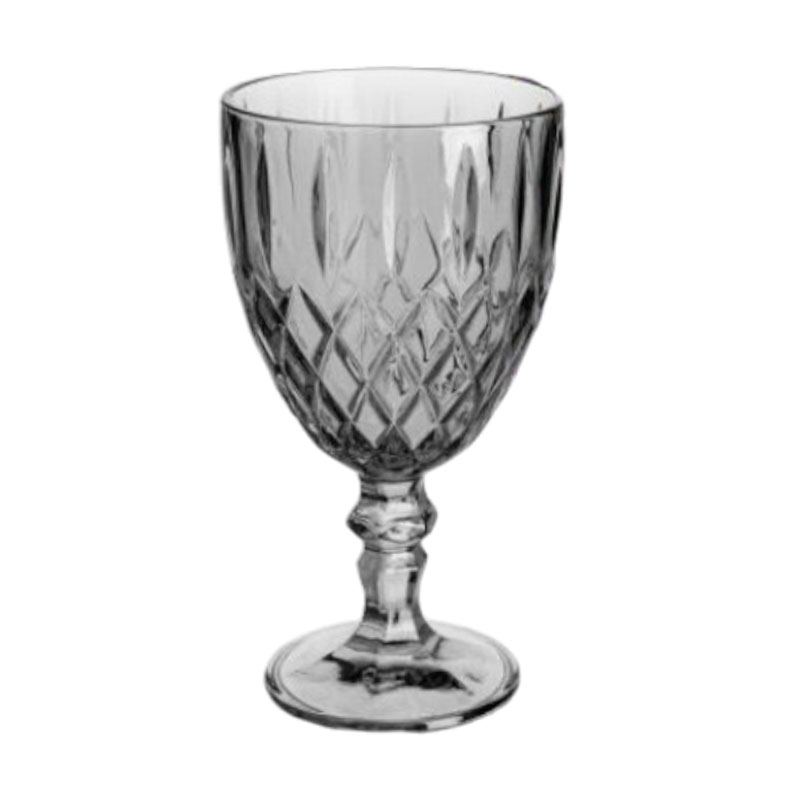 Copa De Vidrio Rombos 340ml Fume
