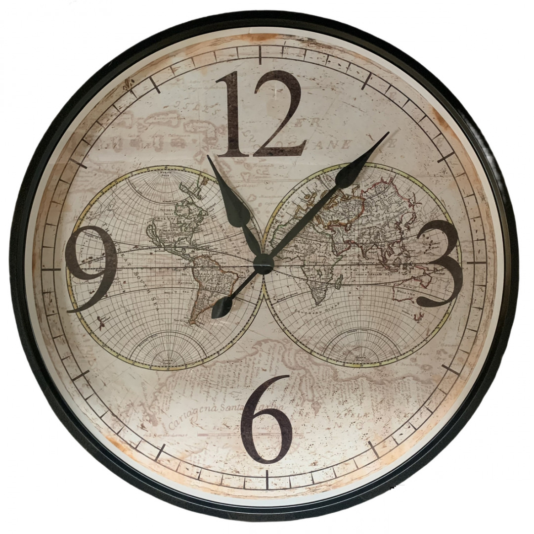 Reloj De Metal 50cm Mundi