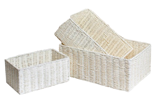 Canasto De Papel Kraft 42x30x17cm