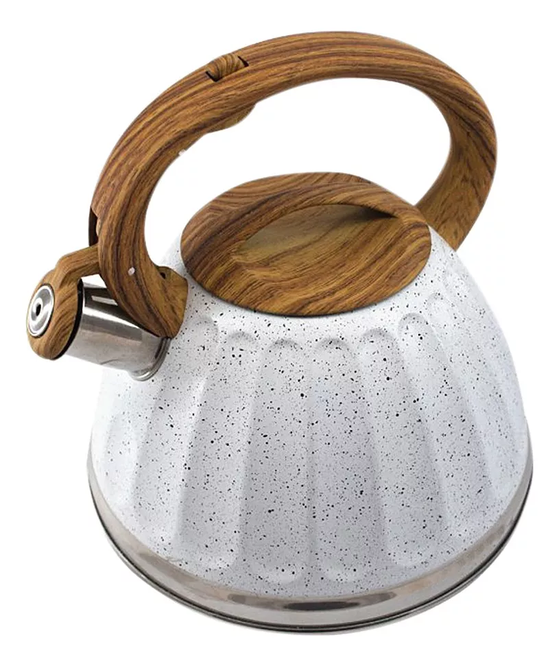 Pava De Acero Inoxidable 3,2l Sakura Mango Simil Madera