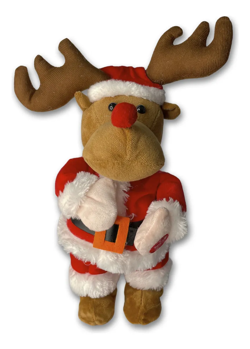 Muñeco Navideño Con Sonido Y Movimiento 40cm