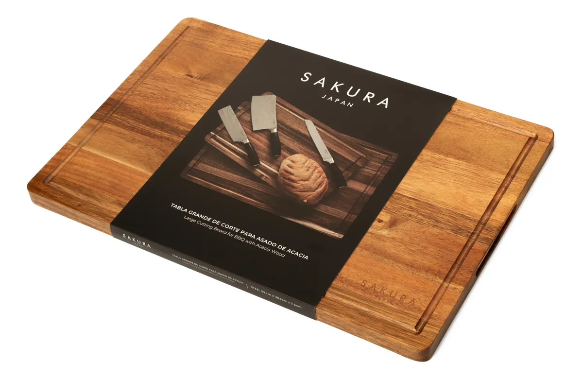 Tabla De Corte Para Asado 59x40cm Sakura