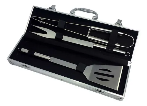 Estuche 3 Pzas Parrilla Acero