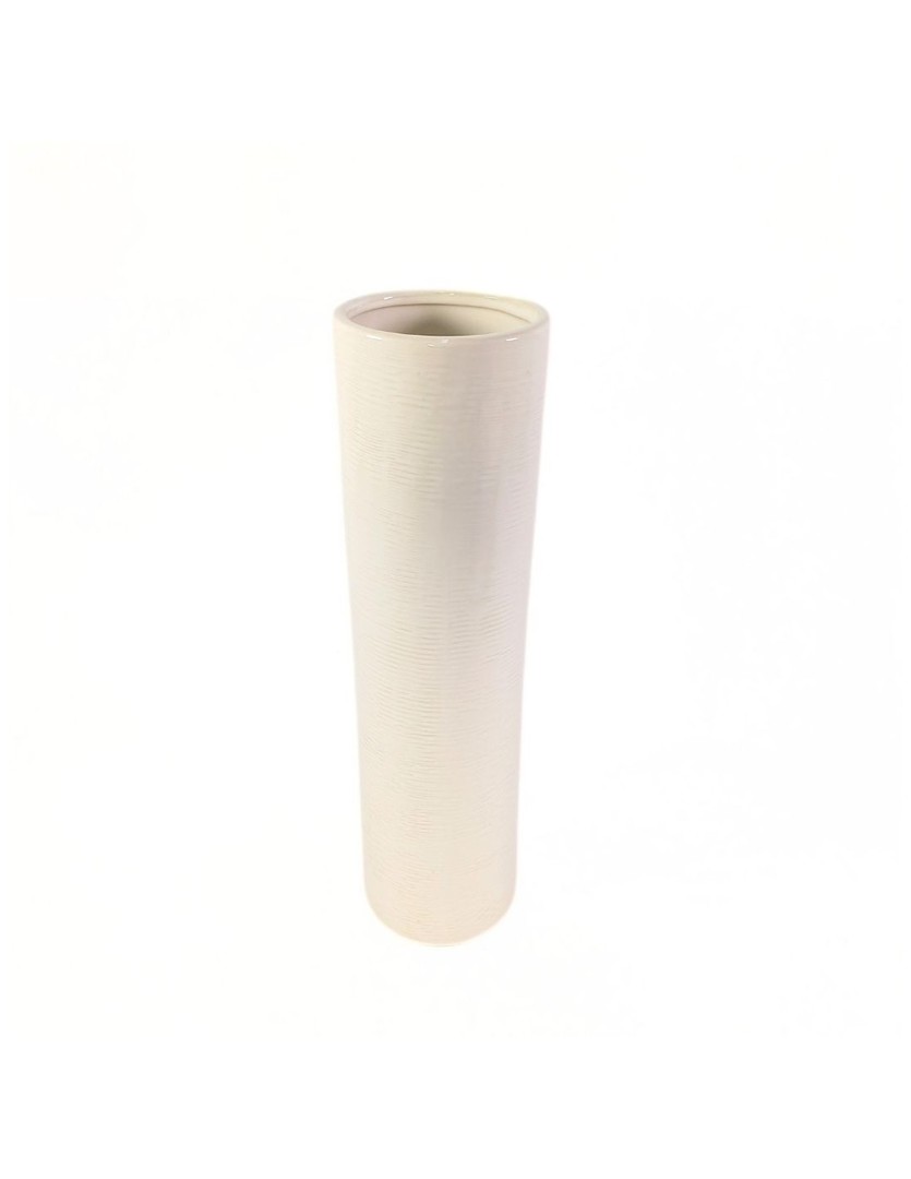 Florero Tubo De Ceramica 39x13x8cm