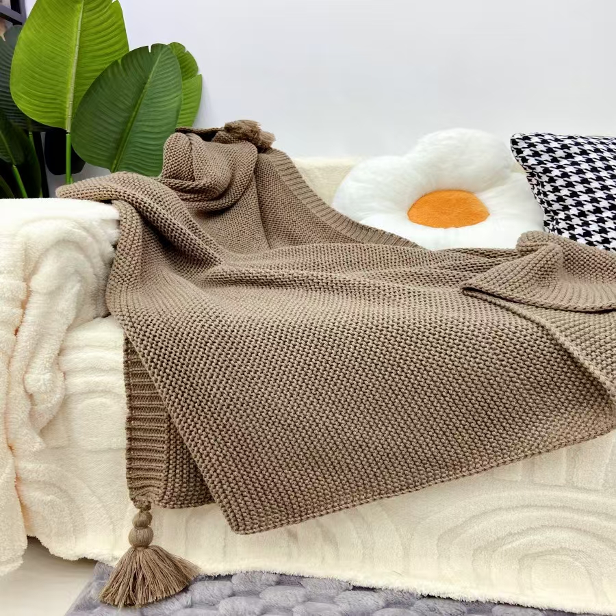 Manta Tramada 120x180cm Beige