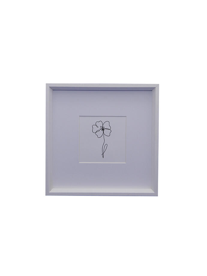 Cuadro Porta Foto Flor 20x20cm