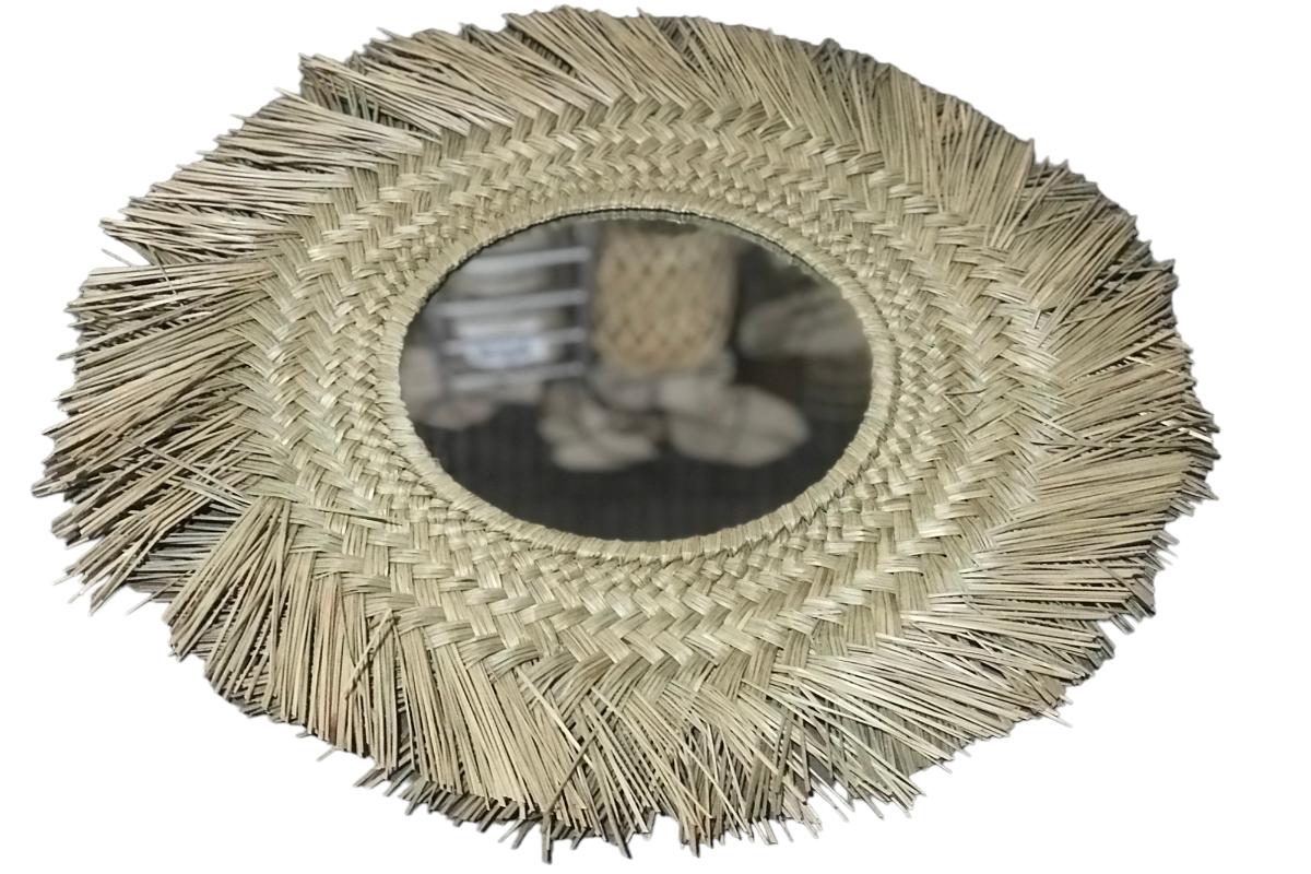 Espejo Con Seagrass 70cm