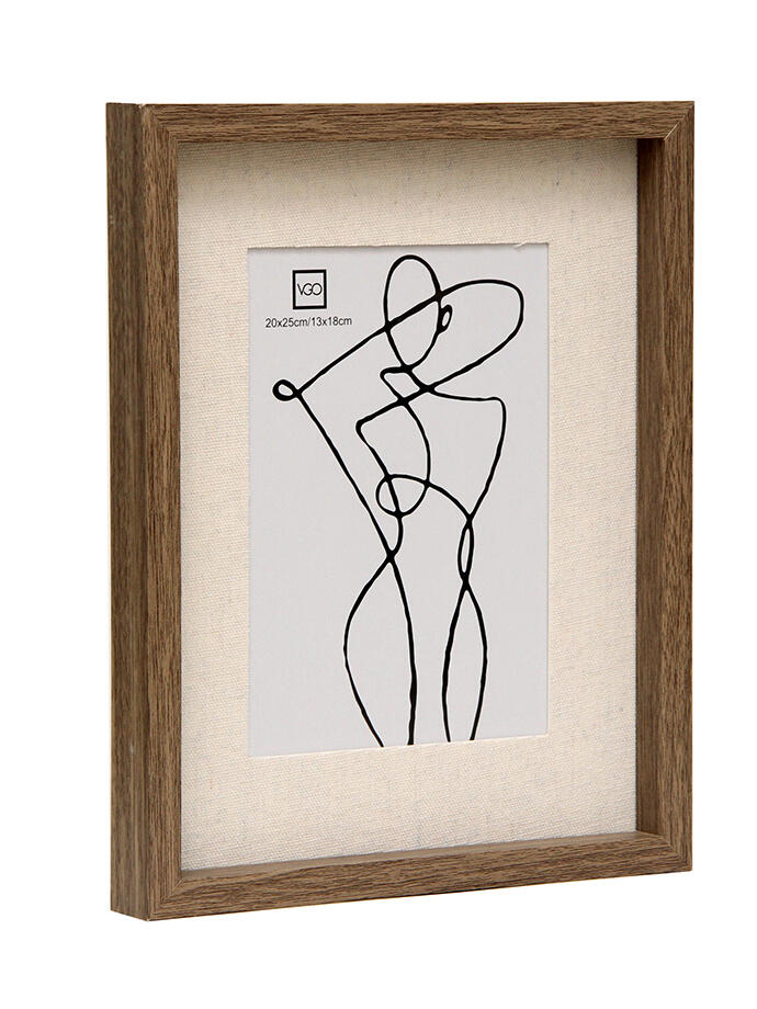 Porta Foto Madera 15x20cm Con Paspartu