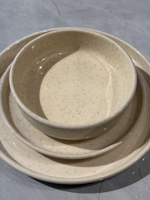 Plato Hondo Fenikk Natural Brillante Jaspeado 