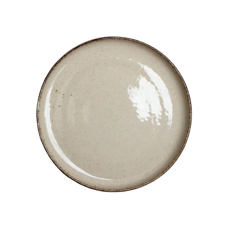 Plato Playo Ivory Porcelana Artesanal  27cm 