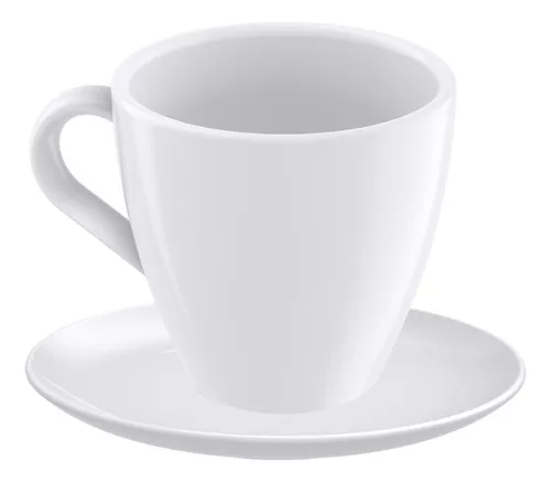 Taza Con Plato Capuchino Porcelana Paola 200ml 