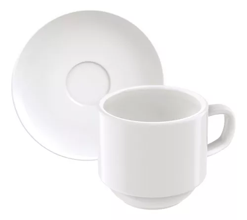 Taza De Te Con Plato Porcelana Paola 240ml 