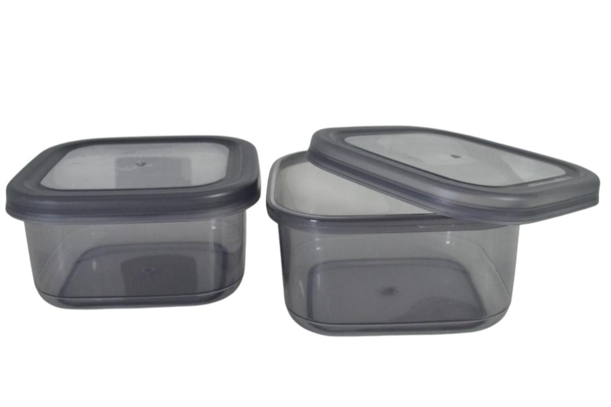 Recipiente Hermetico 400ml Cuadrado Con Tapa