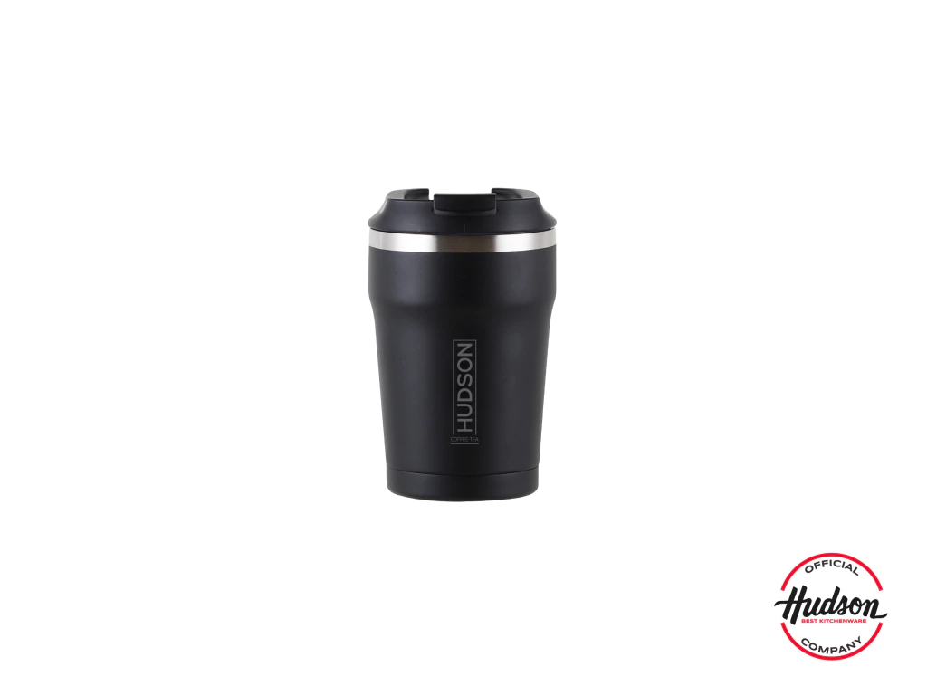 Vaso De Cafe Acero Inoxidable 350ml Negro 