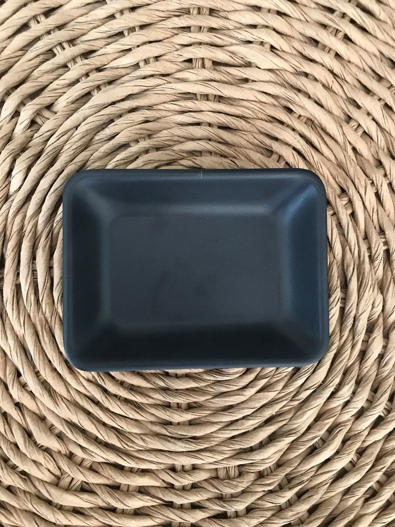 Salsero Negro Mate De Melamina 9.5x7 Cm