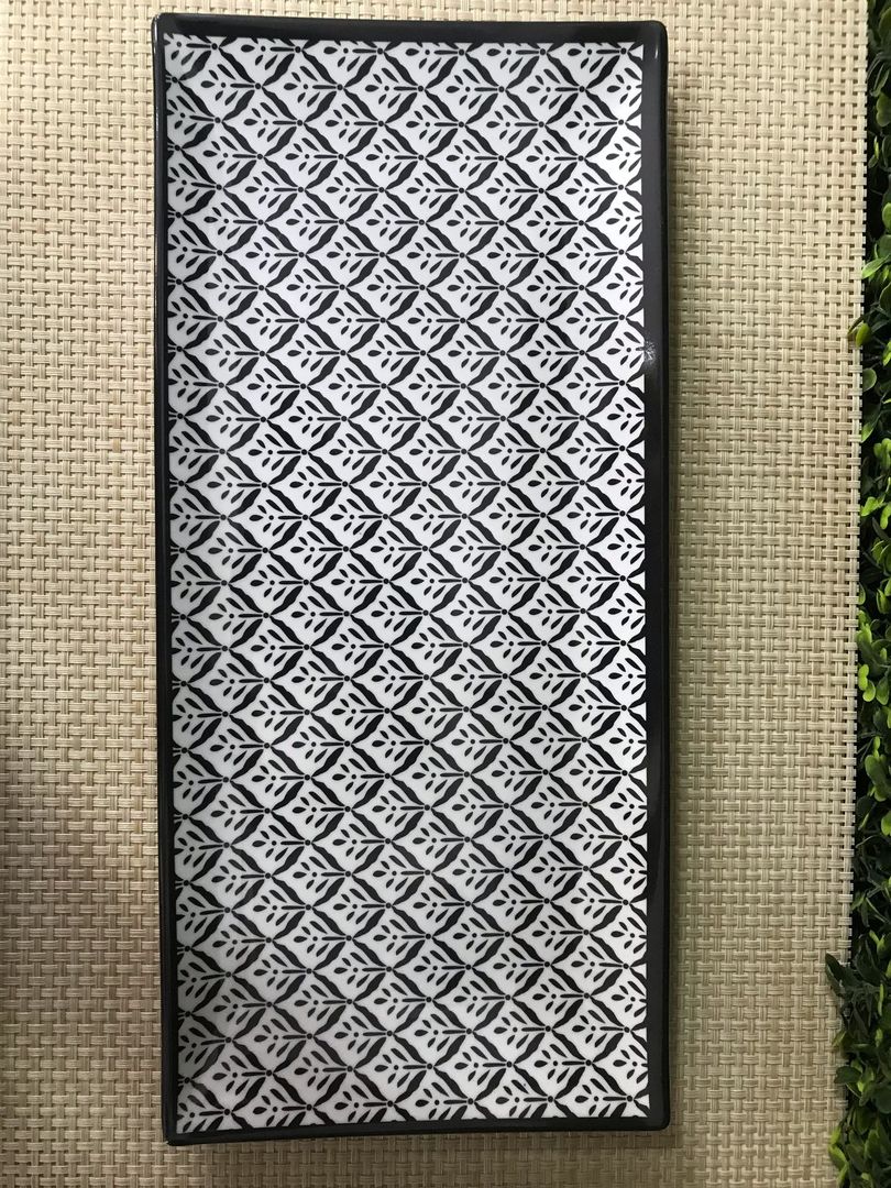 Bandeja Rectangular De Melamina 37x17cm