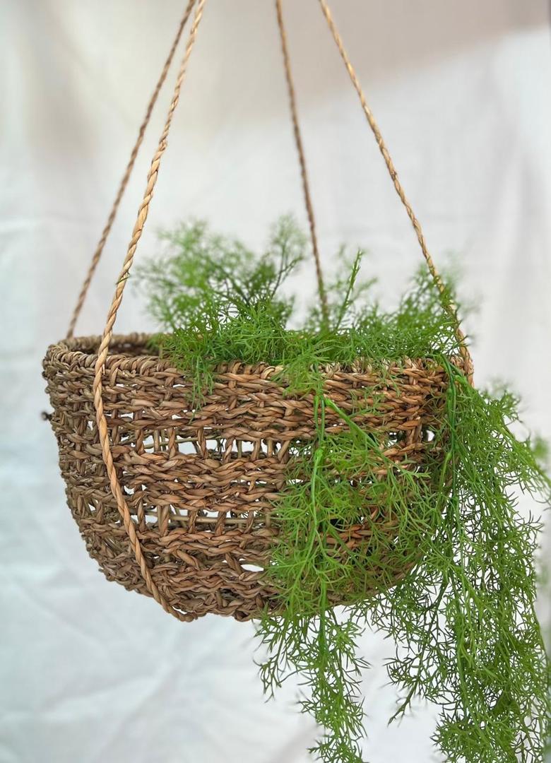 Macetero Colgante De Seagrass 35x110cm