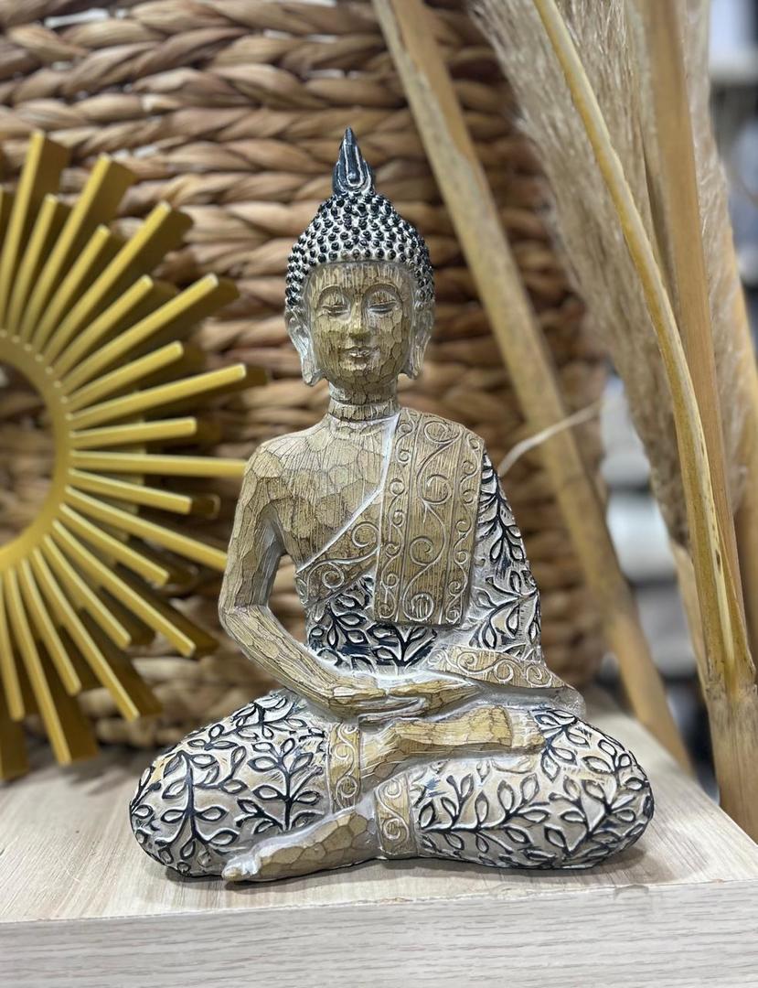 Buda Simil Madera 13x10x23cm
