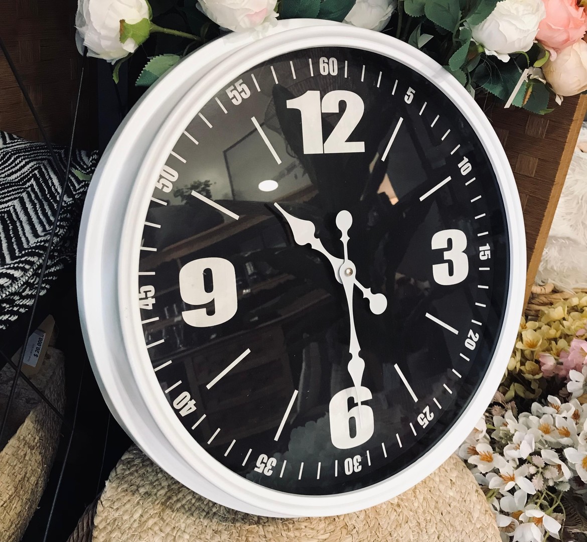 Reloj De Pared 45cm Bicolor