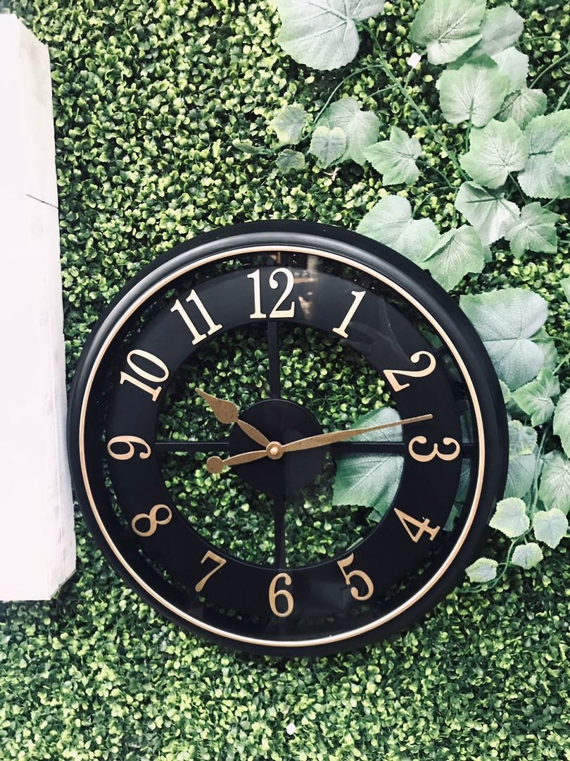 Reloj De Pared Vintage De 50cm Fondo Transparente